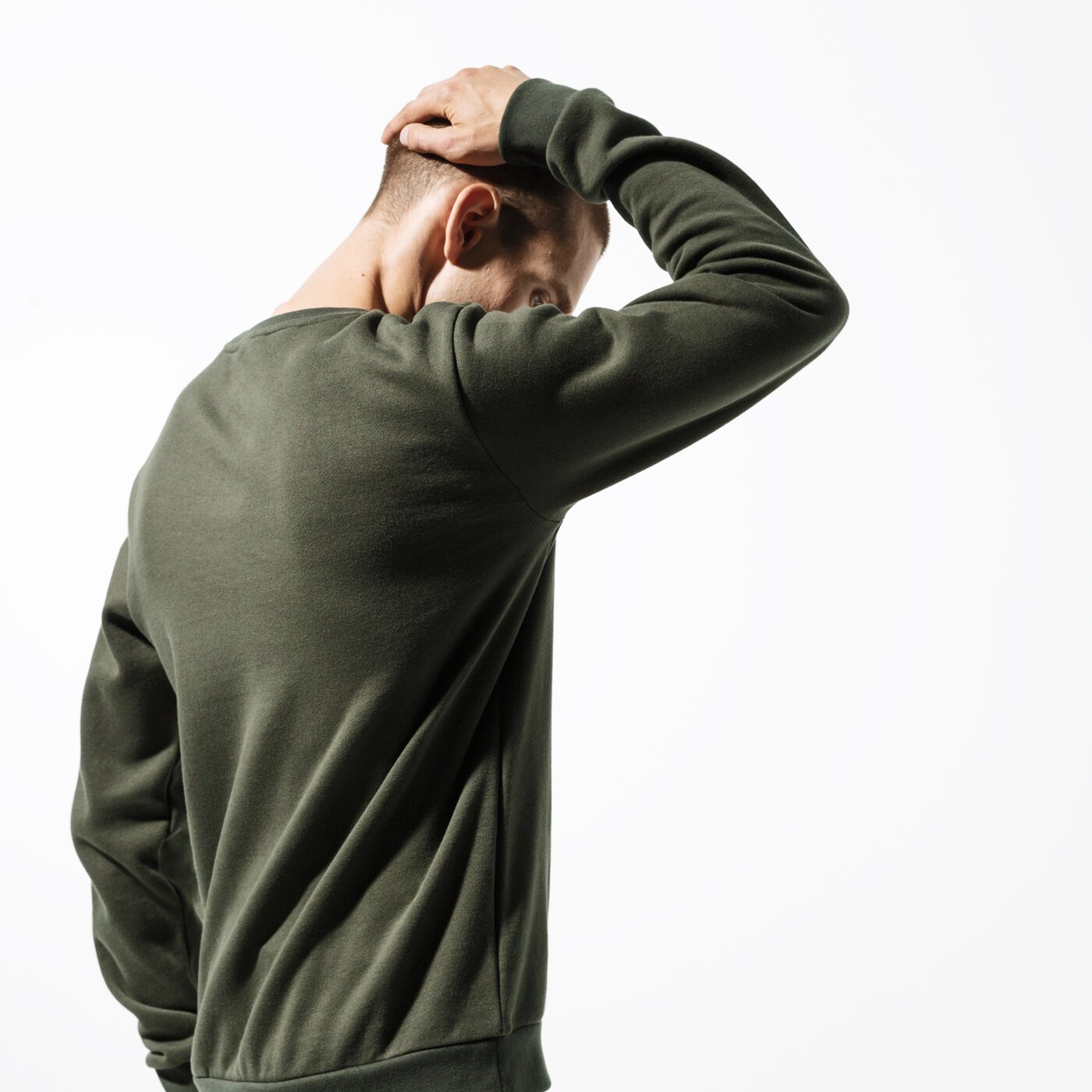 Мъжки суичър CONFRONT СУИТЧЪР ESSENTIAL KHK SWEATSHIRT cf39blm39002 цвят каки