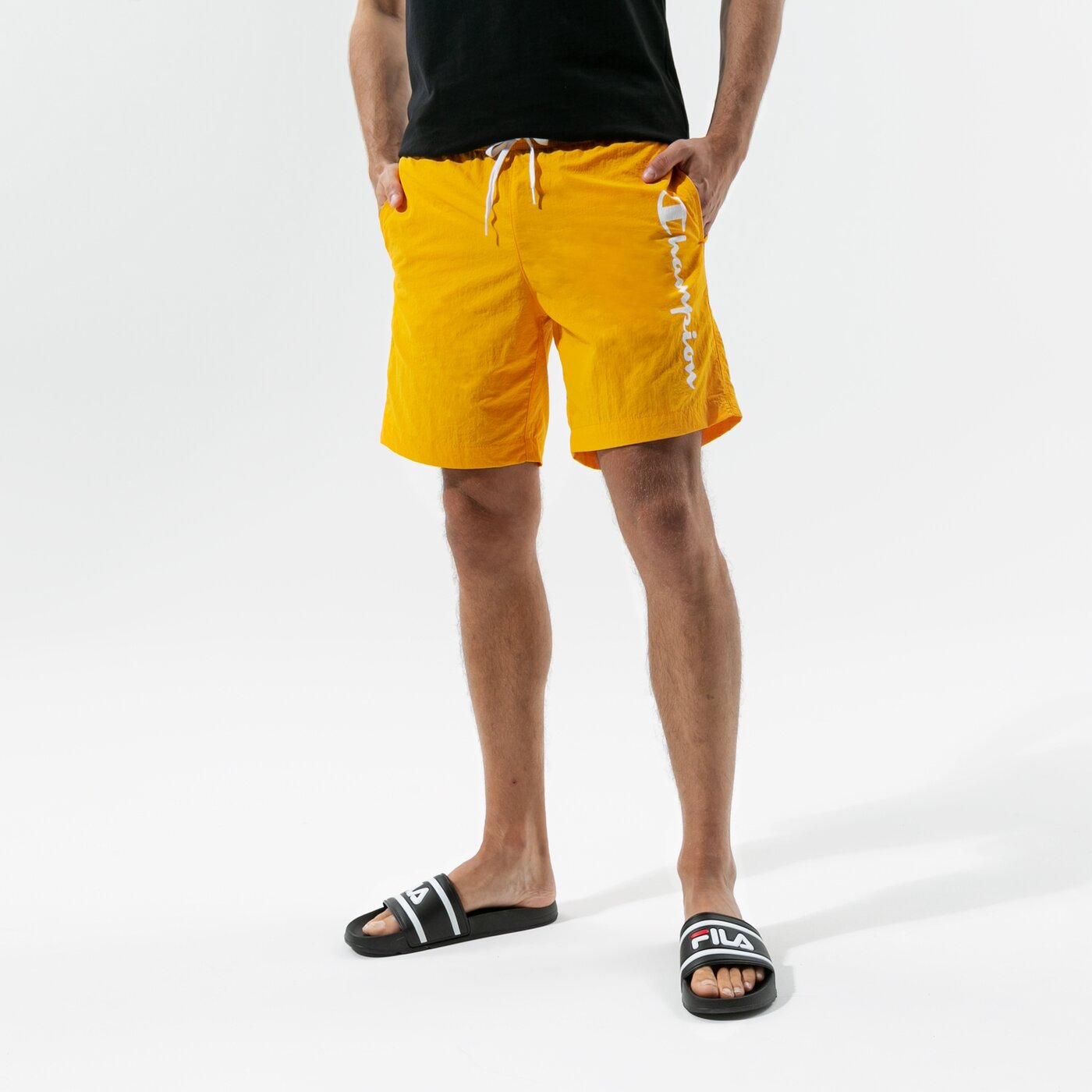 Мъжки къси панталони CHAMPION ШОРТИ BEACHSHORT 216068ys058 цвят жълт