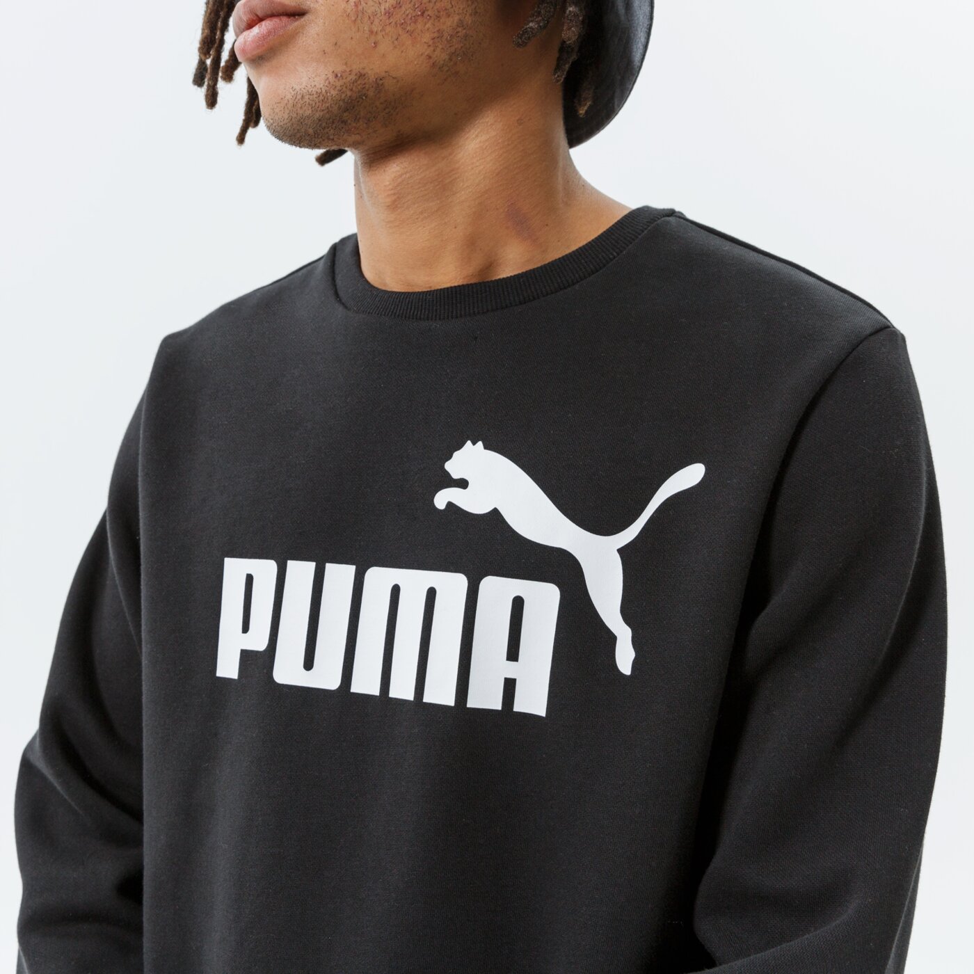 Мъжки суичър PUMA СУИТЧЪР ESS BIG LOGO CREW FL - PUMA BLACK 58667801 цвят черен