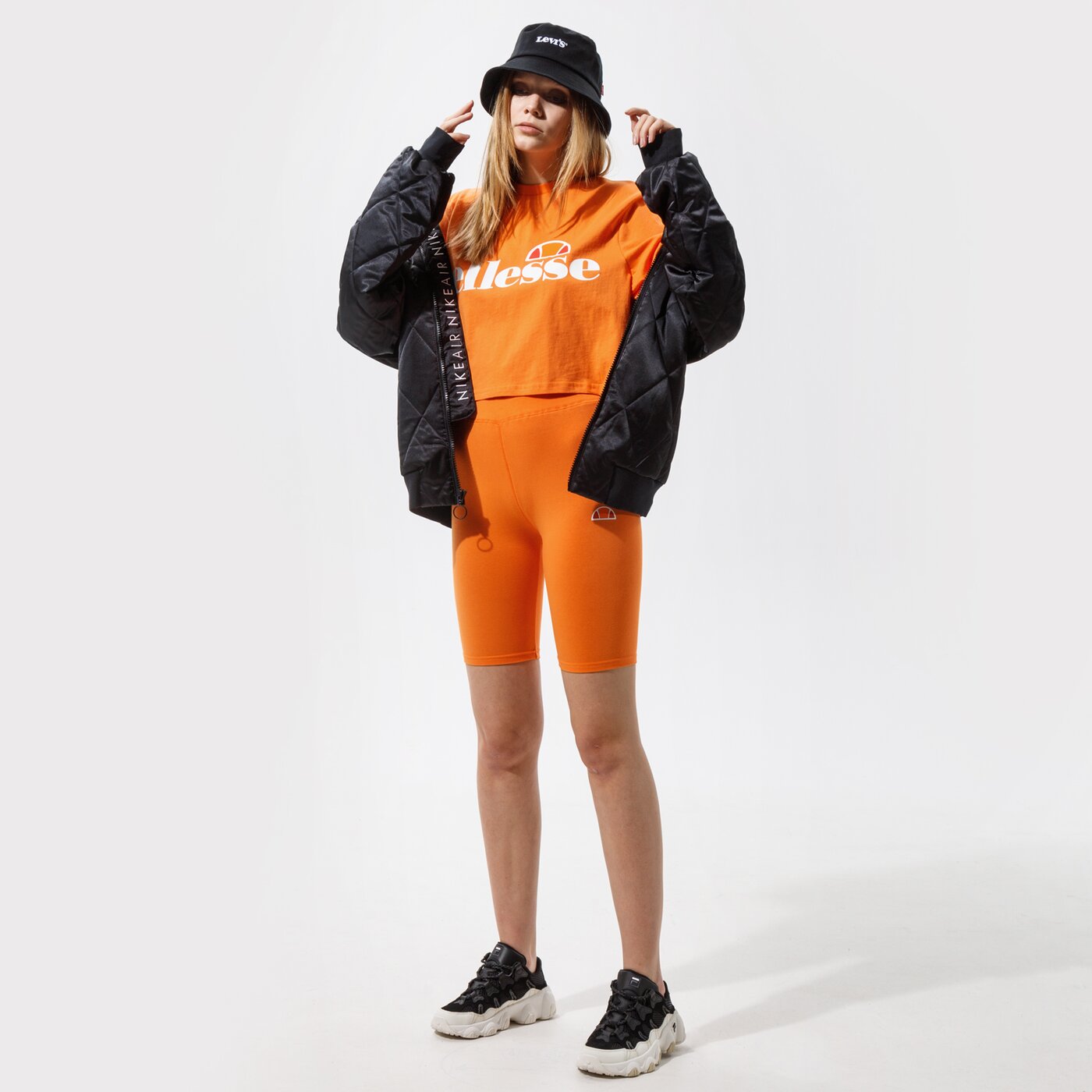 Дамски къси панталони ELLESSE ШОРТИ TOUR SHORT ORNG sgi07616704 цвят оранжев