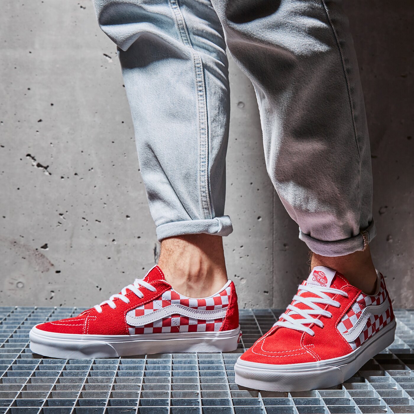 Мъжки маратонки VANS UA SK8-LOW vn0a4uuk4w91 цвят червен