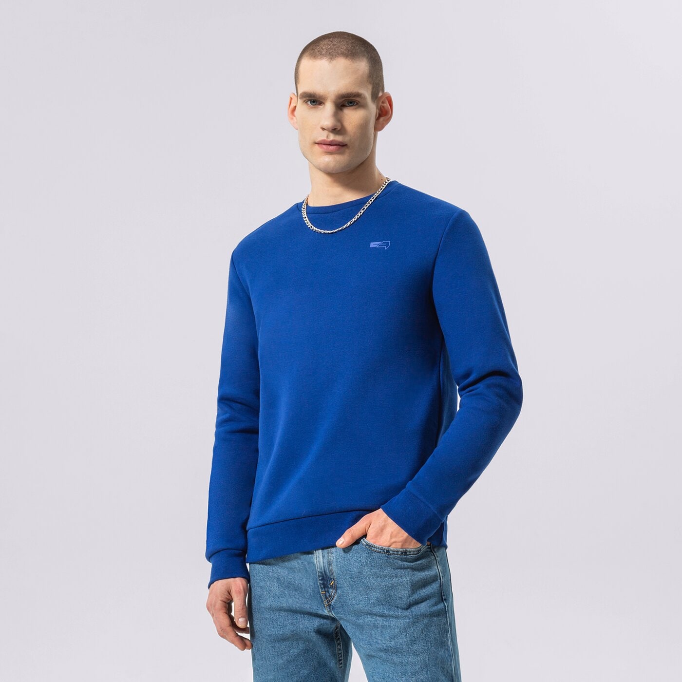 Мъжки суичър CONFRONT СУИТЧЪР ESSENTIAL CREW cf122blm92003 цвят тъмносин