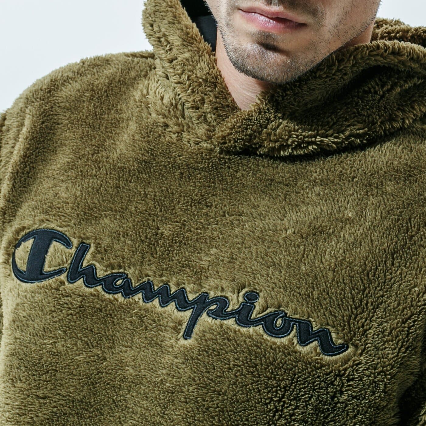 Мъжки суичър CHAMPION СУИТЧЪР С КАЧУЛКА HOODED ТОП 214973ms549 цвят каки