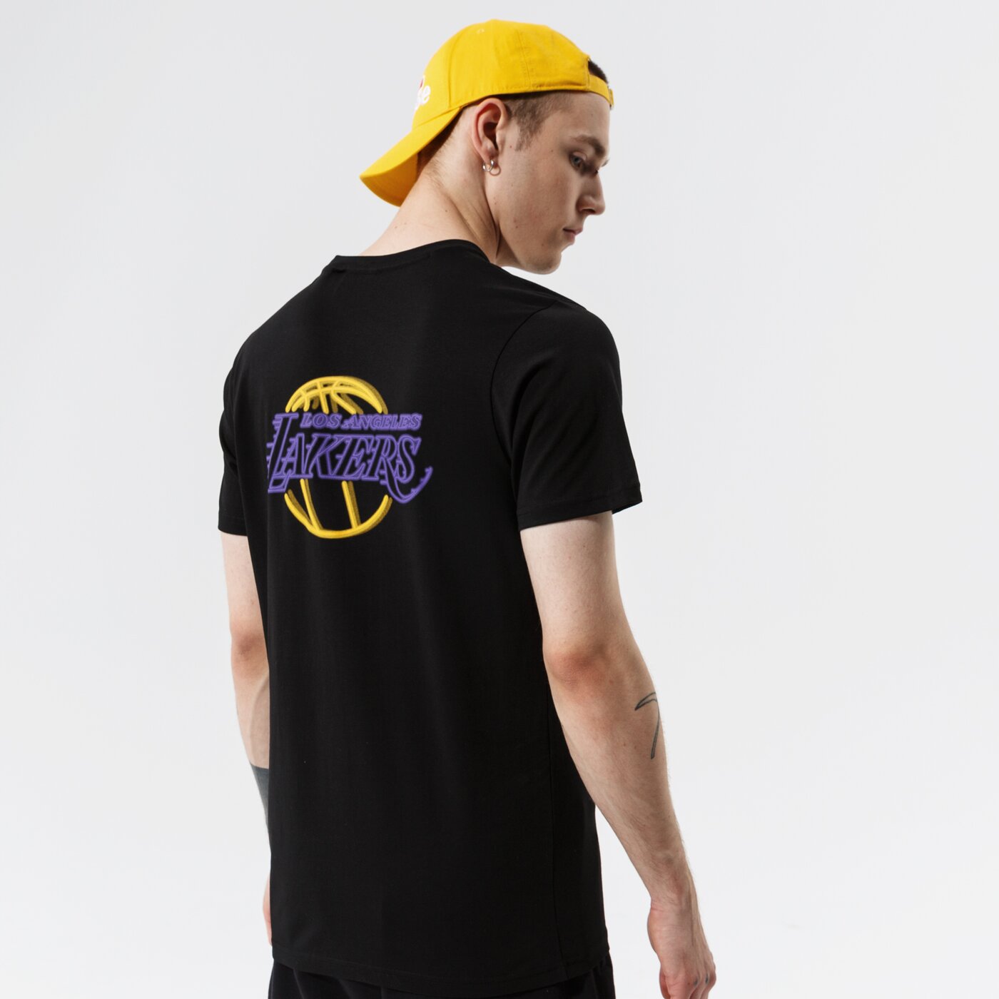 Мъжка тениска NEW ERA ТЕНИСКА NBA NEON TEE LOSLAK BLK 12827210 цвят черен