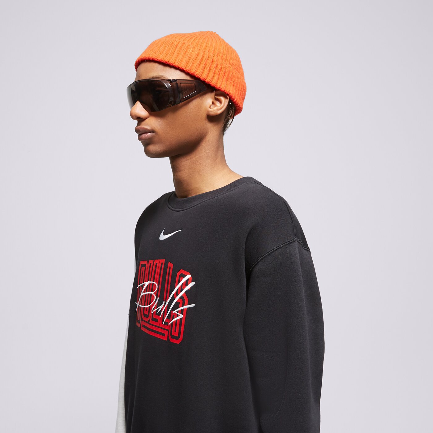 Мъжки суичър NIKE СУИТЧЪР CHI M NK FLC CREW CTS GX NBA dr9339-010 цвят черен