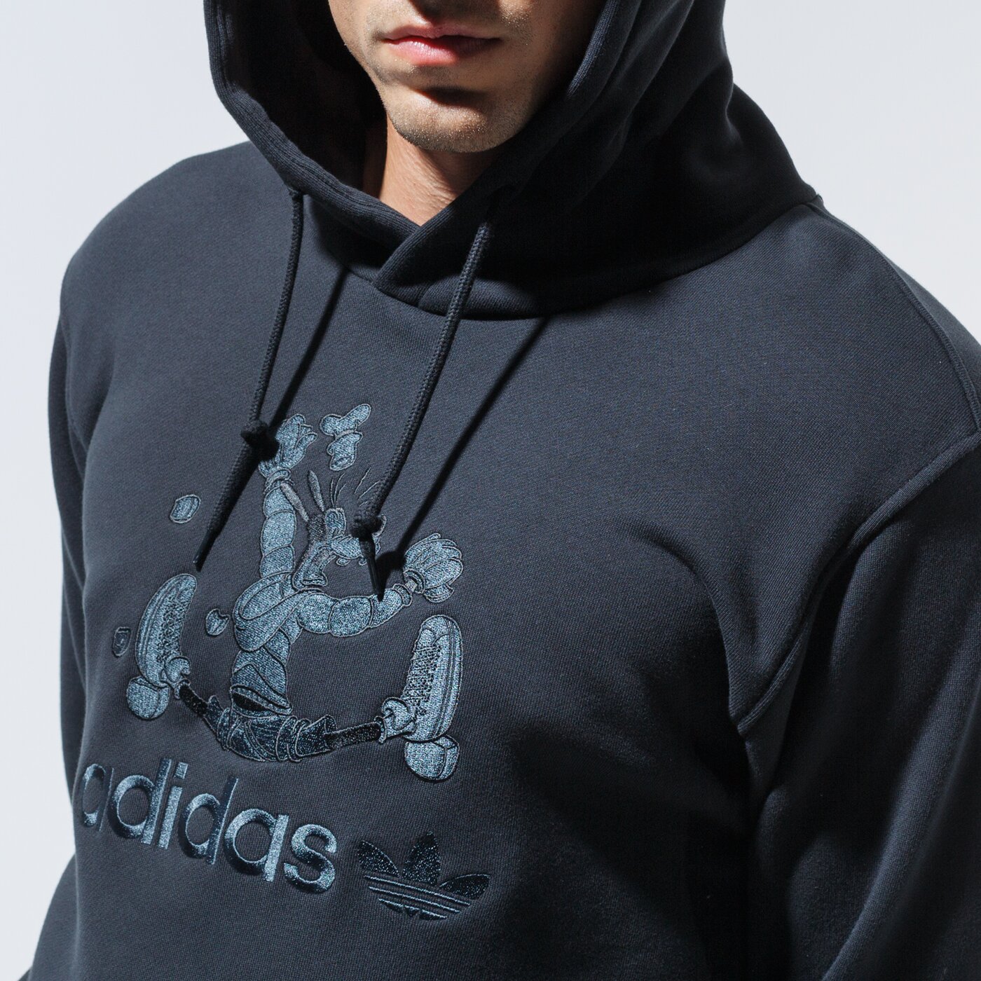 Мъжки суичър ADIDAS СУИТЧЪР С КАЧУЛКА GOOFY HOODY gd6022 цвят черен