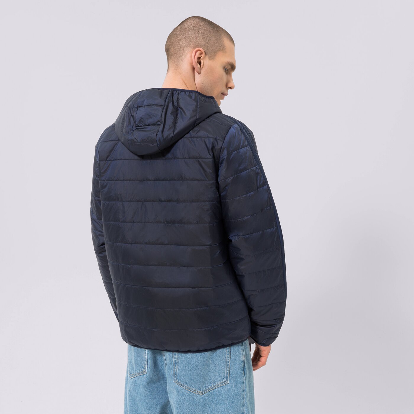 Мъжко зимно яке ADIDAS ЯКЕ ПУХЕН PAD HOODED PUFF hl9210 цвят син