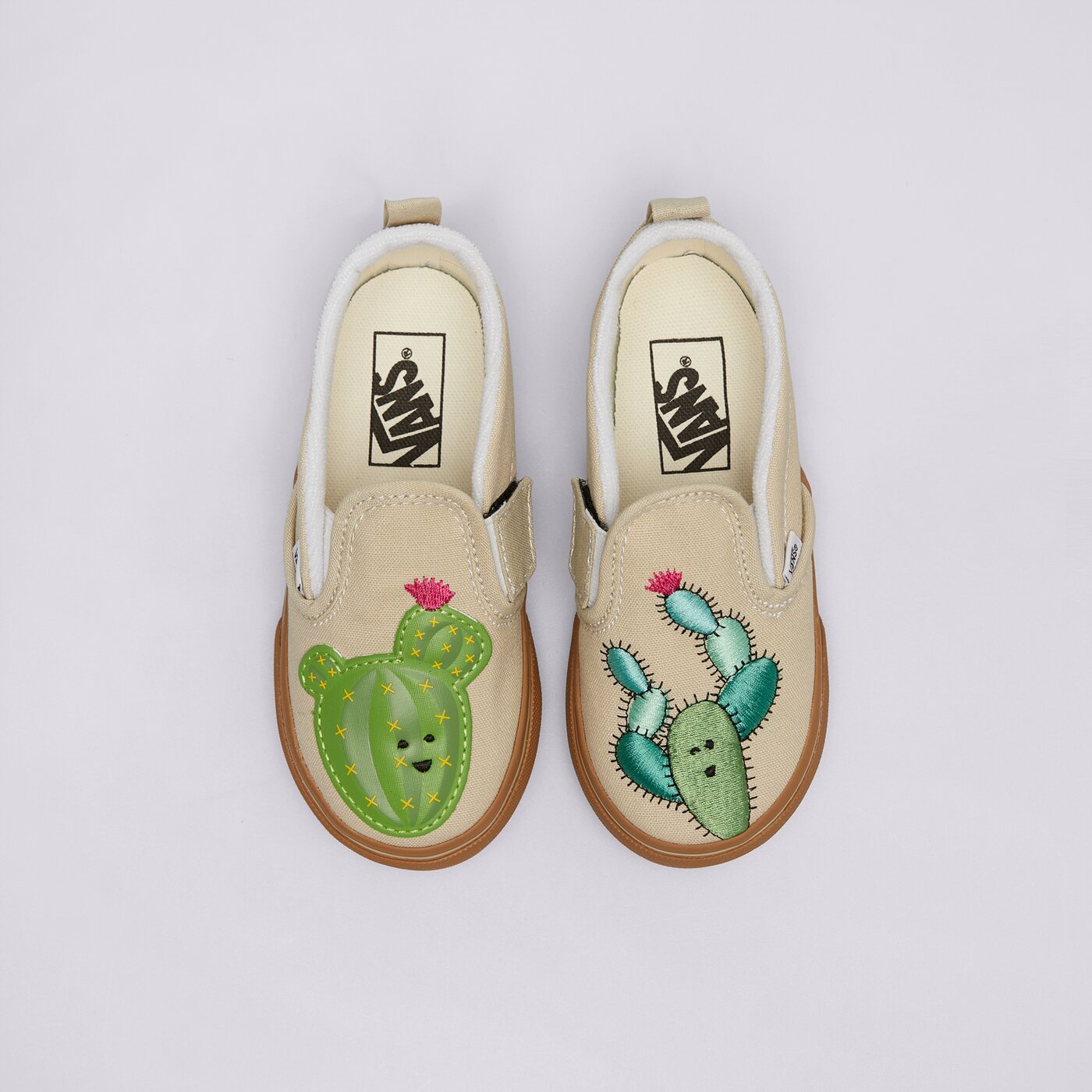 Детски маратонки VANS SLIP-ON CACTUS vn000cpsgrn1 цвят бежов