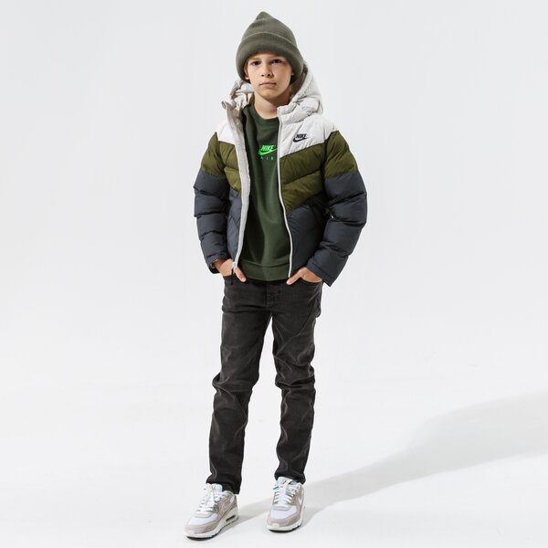 Детски суичър NIKE СУИТЧЪР B NSW AIR CREW BOY dd8709-335 цвят каки