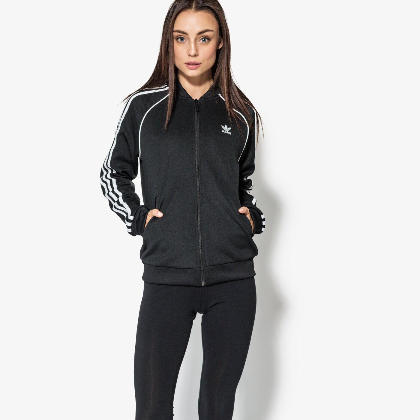 Дамски суичър ADIDAS СУИТЧЪР SST TT ce2392 цвят черен