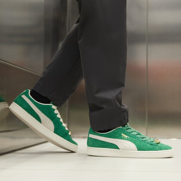 Мъжки маратонки PUMA SUEDE FAT LACE 39316702 цвят зелен
