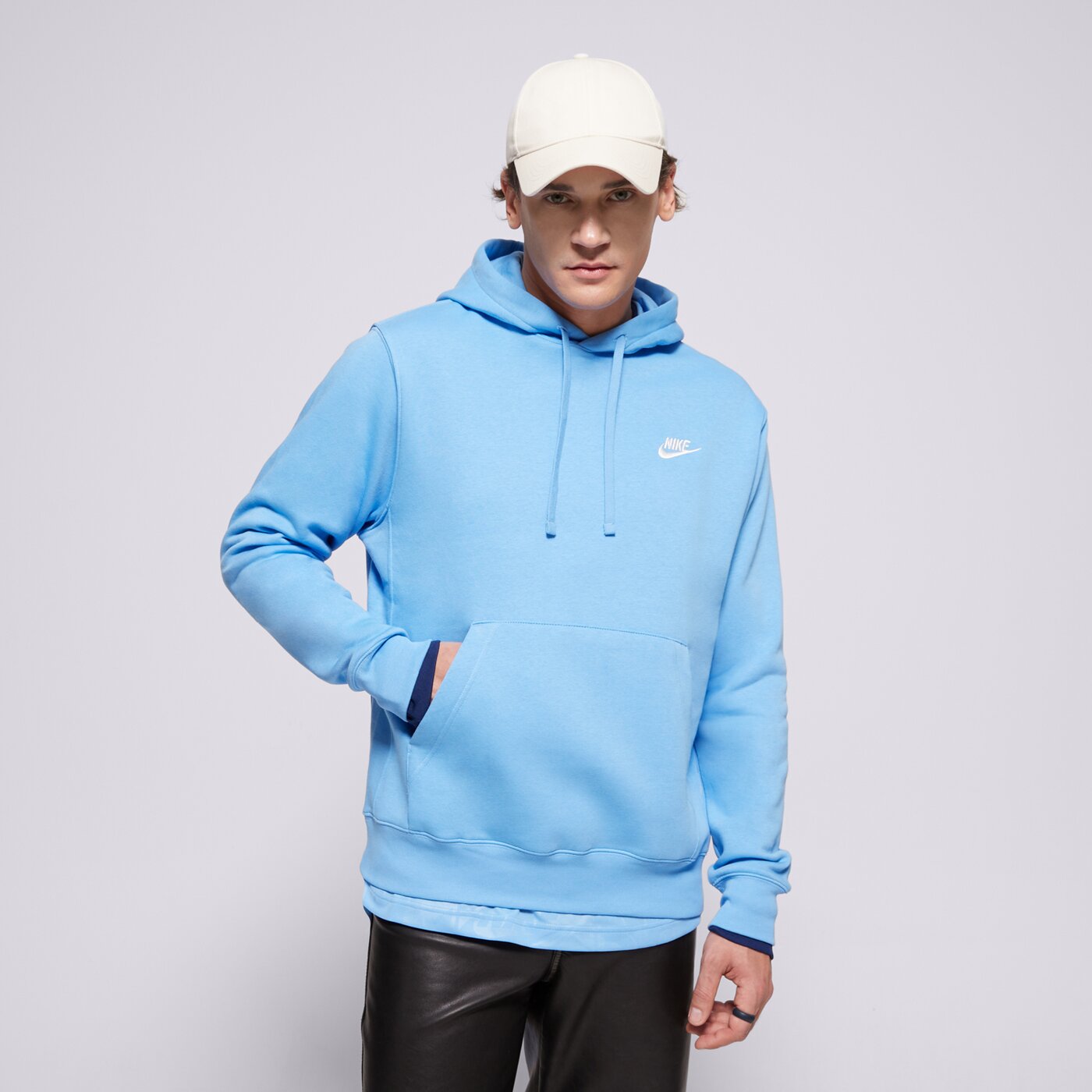 Мъжки суичър NIKE СУИТЧЪР С КАЧУЛКА NIKE SPORTSWEAR CLUB FLEECE bv2654-412 цвят син