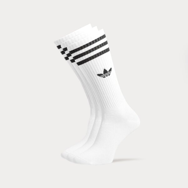 Дамски чорапи ADIDAS ЧОРАПИ 3-PACK SOLID SOCKS HIGH CREW ij0734 цвят бял