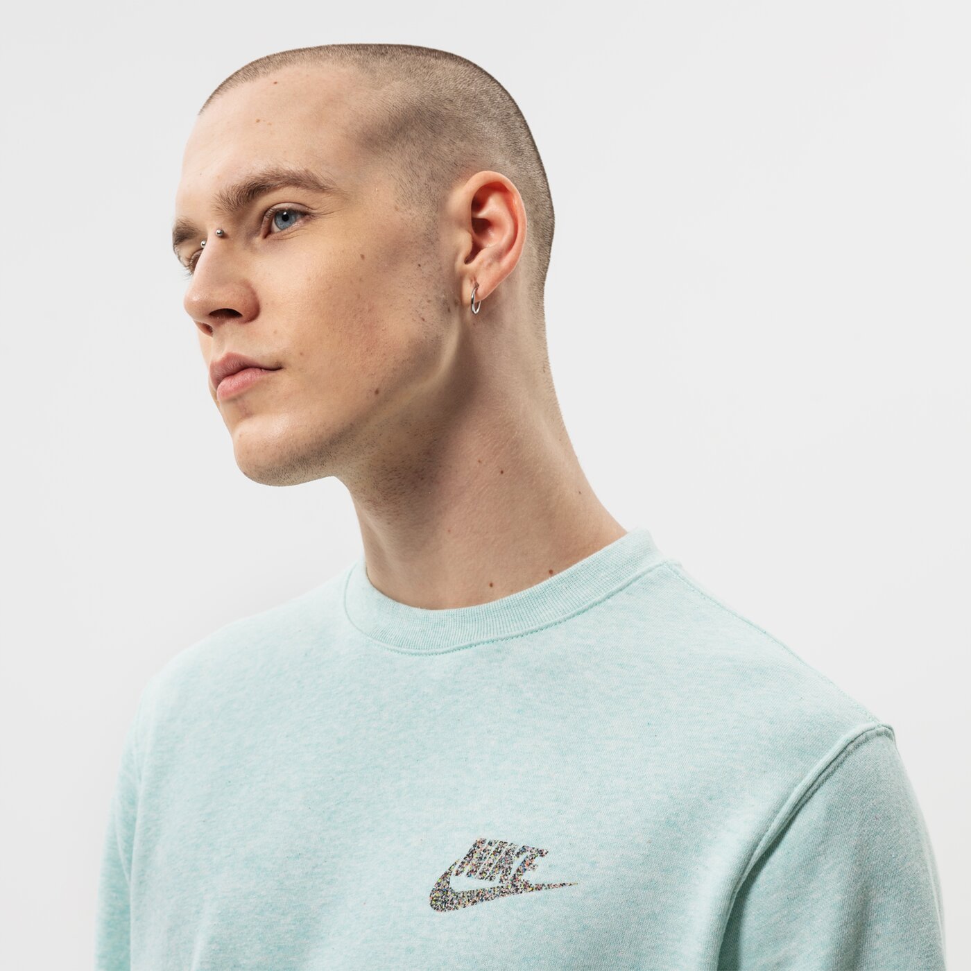 Мъжки суичър NIKE СУИТЧЪР M NSW REVIVAL FLC CREW C dm5630-379 цвят зелен