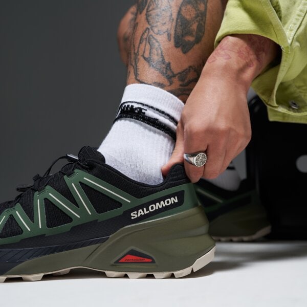 Мъжки туристически обувки SALOMON SPEEDCROSS PEAK l47974700 цвят зелен