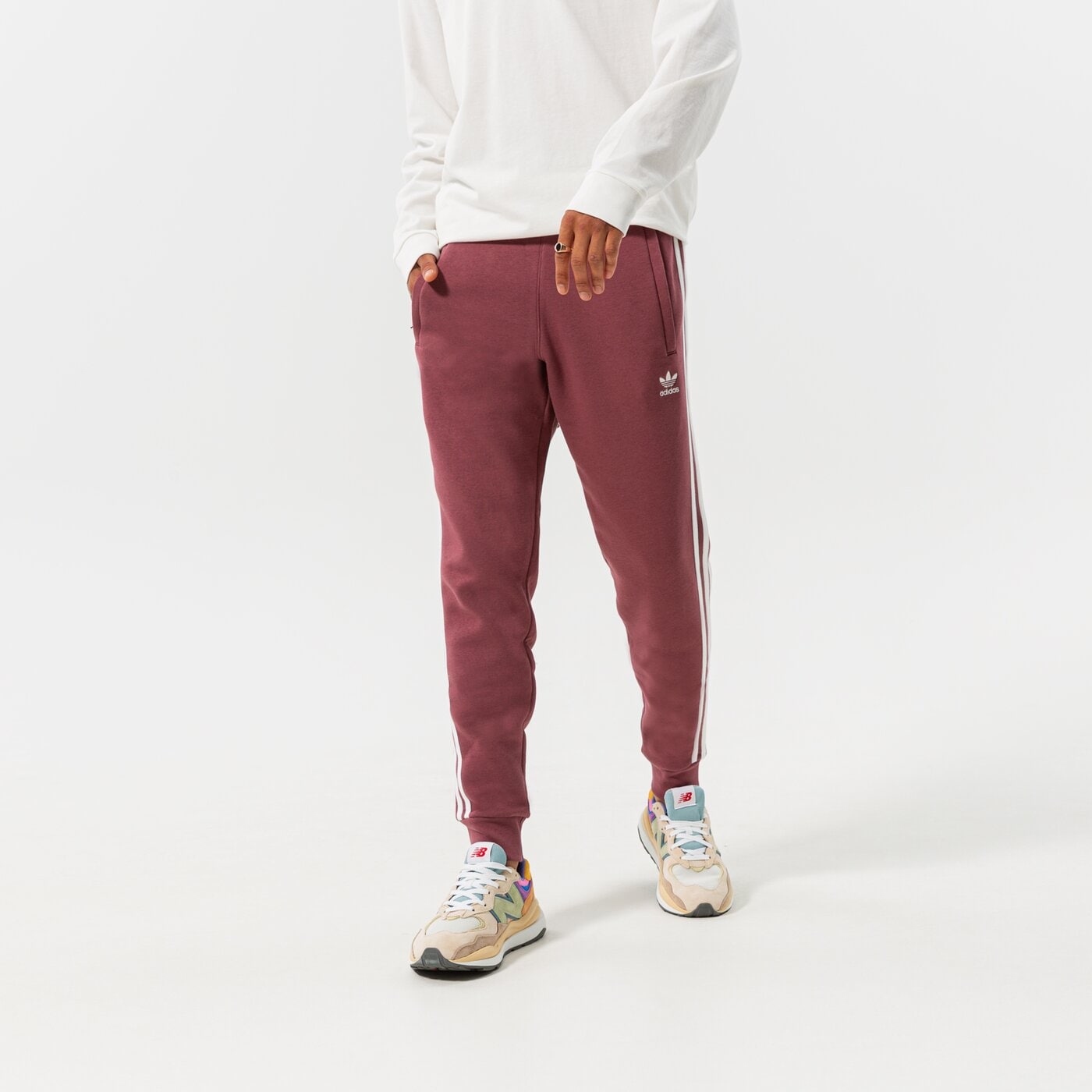 Мъжки панталони ADIDAS ПАНТАЛОНИ 3-STRIPES PANT hf2101 цвят бордо