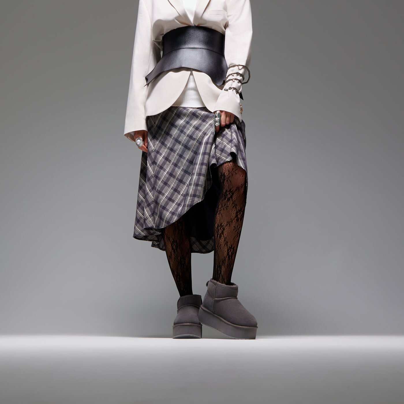 Дамски кежуал EMU AUSTRALIA STINGER MICRO FLATFORM  w13082charcoal цвят сив