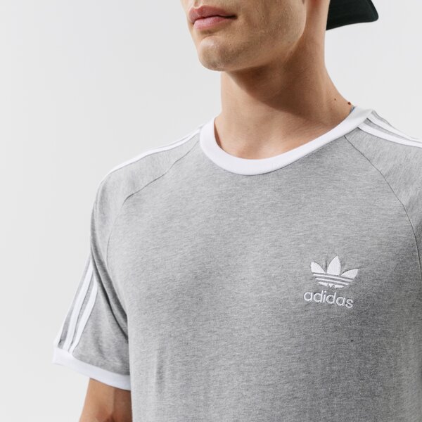 Мъжка тениска ADIDAS ТЕНИСКА 3-STRIPES TEE gn3493 цвят сив