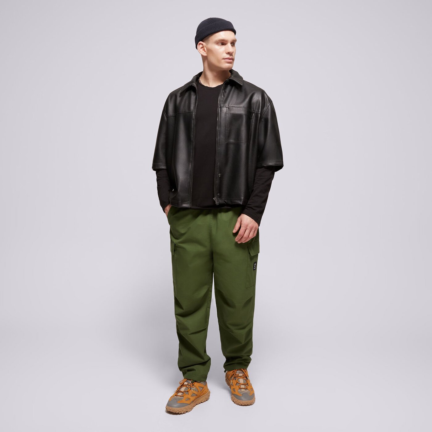 Мъжки панталони TIMBERLAND ПАНТАЛОНИ WOVEN   BADGE RIPSТОП CARGO PANT tb0a656fein1 цвят каки
