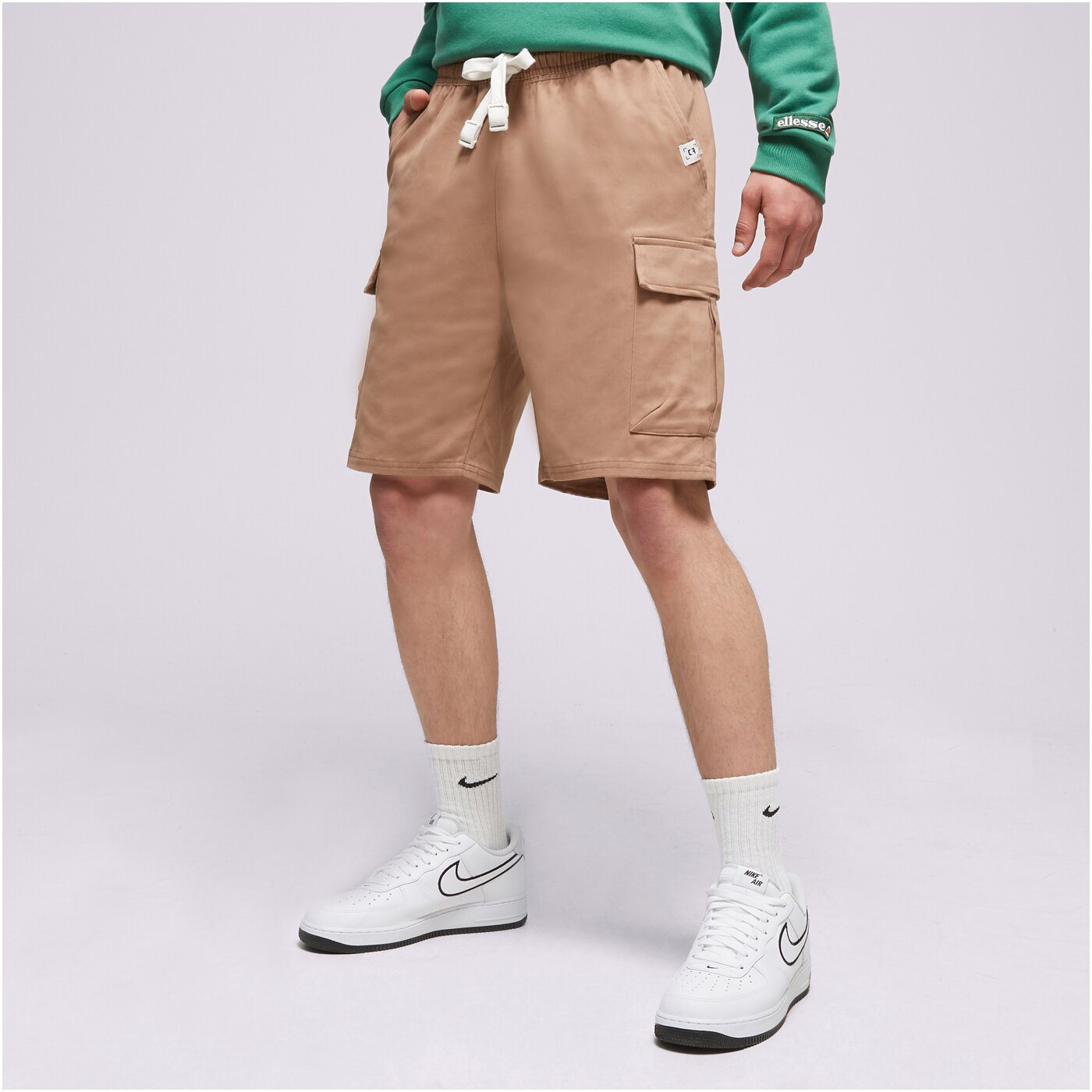 Мъжки къси панталони CONFRONT ШОРТИ CARGO BROWN cf123szm06002 цвят кафяв