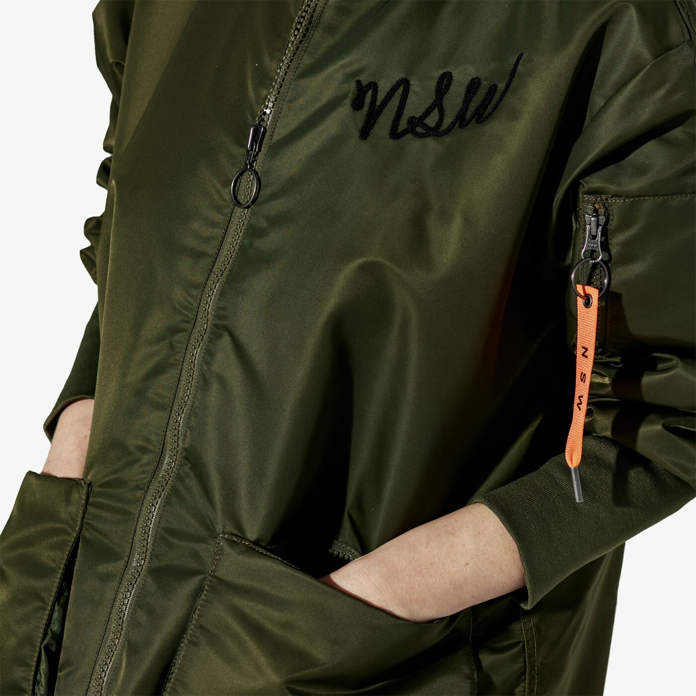 Дамско зимно яке NIKE ЯКЕ W NSW NSW PARKA INSULATED MA1 932049-395 цвят каки