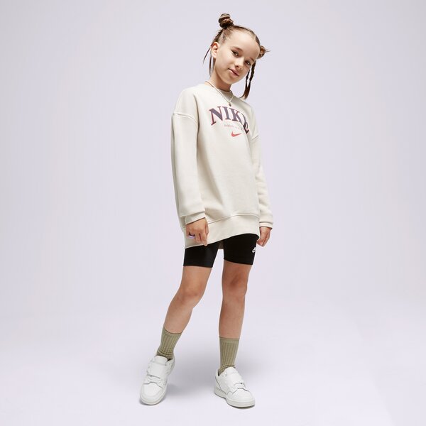 Детски суичър NIKE СУИТЧЪР G NSW OOS TREND CREW PRNT fj5286-104 цвят сив