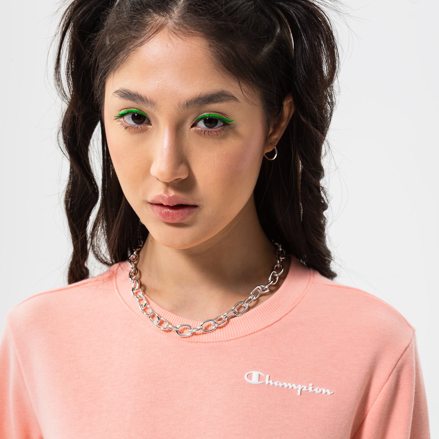 Дамски суичър CHAMPION СУИТЧЪР CREWNECK SWEATSHIRT 114865ps012 цвят розов