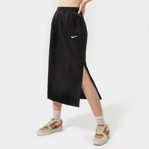 Дамски NIKE ПОЛА W NSW ESSNTL WVN HR SKIRT FL dm6249-010 цвят черен