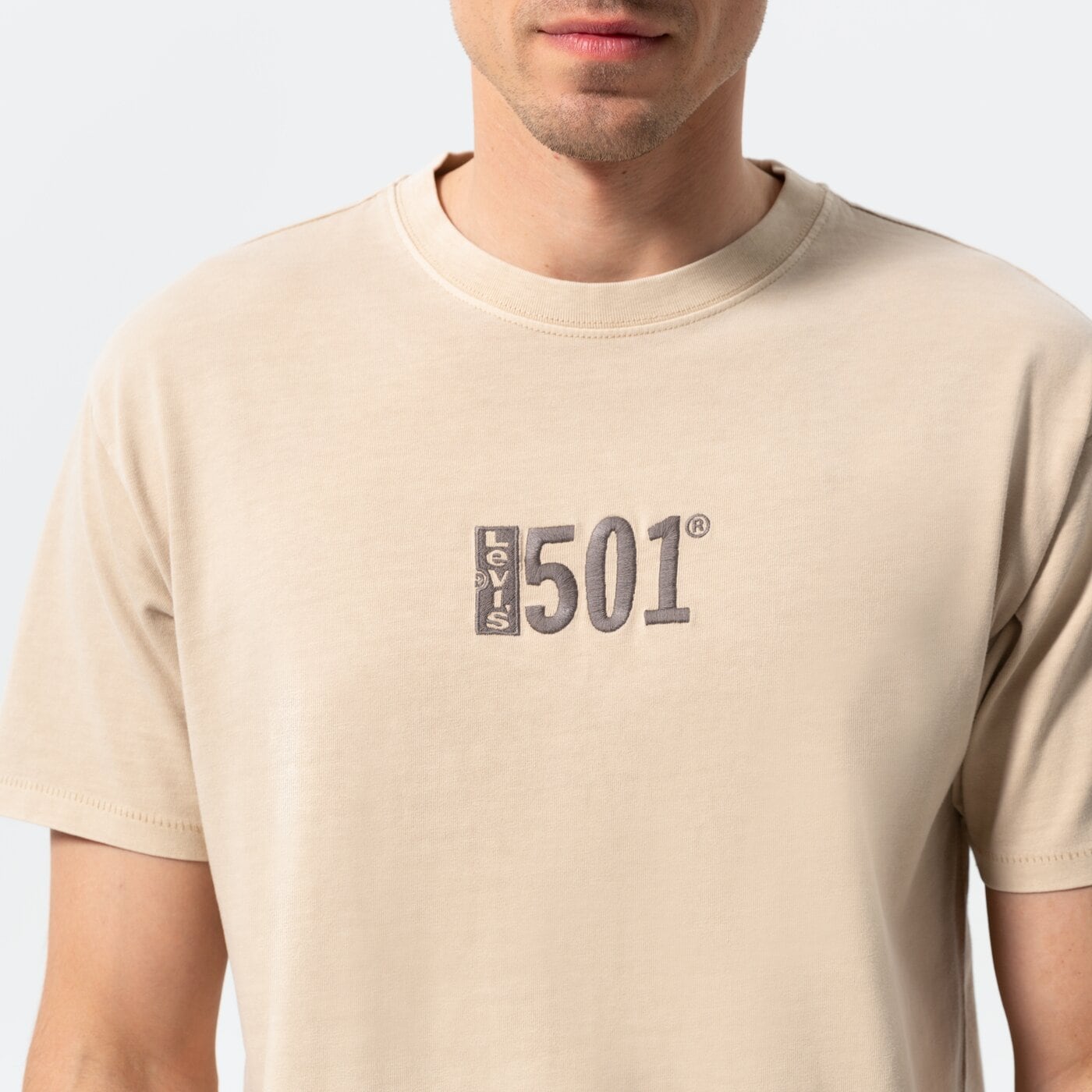 Мъжка тениска LEVI'S ТЕНИСКА VINTAGE FIT GRAPHIC TEE 87373-0041 цвят бежов