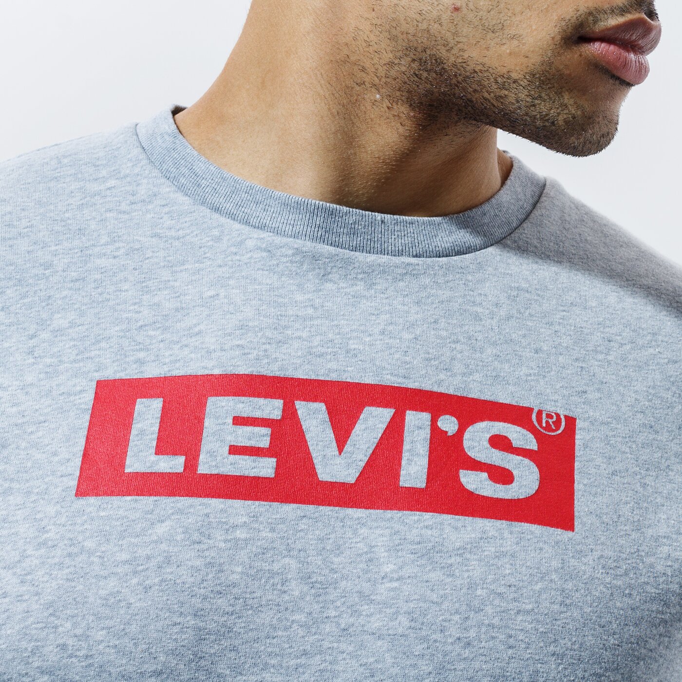 Мъжки суичър LEVI'S СУИТЧЪР T3 GRAPHIC CREW 38796-0028 цвят сив