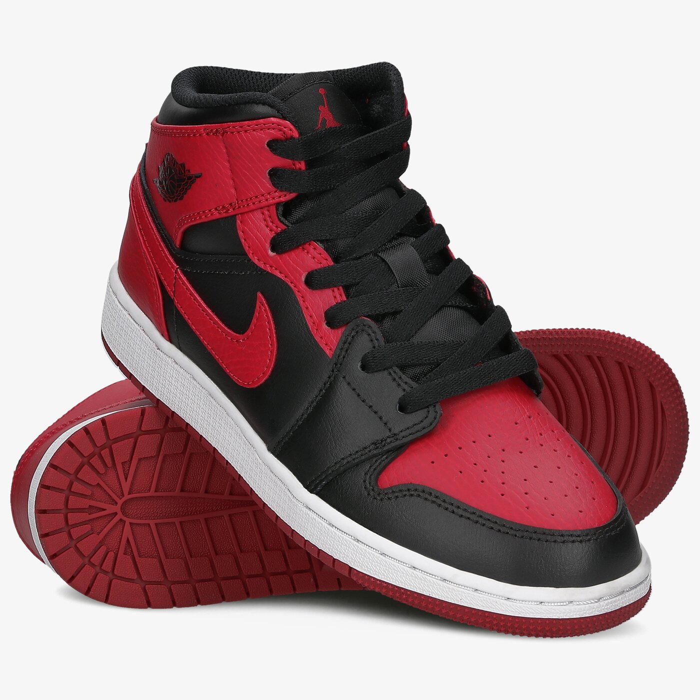 Детски маратонки AIR JORDAN 1 MID  554725-074 цвят червен