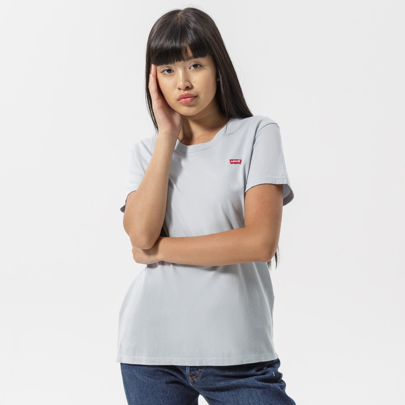 Дамска тениска LEVI'S ТЕНИСКА PERFECT TEE 39185-0128 цвят бял