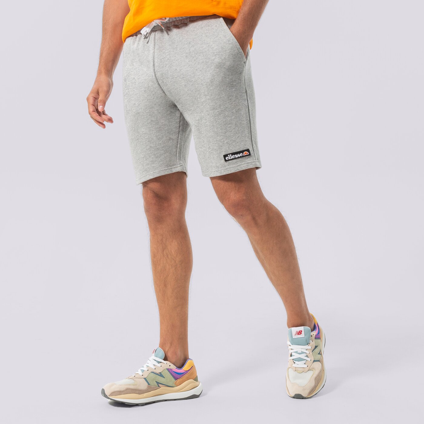 Мъжки къси панталони ELLESSE ШОРТИ ALLED SHORT GREY MARL smg17112112 цвят сив