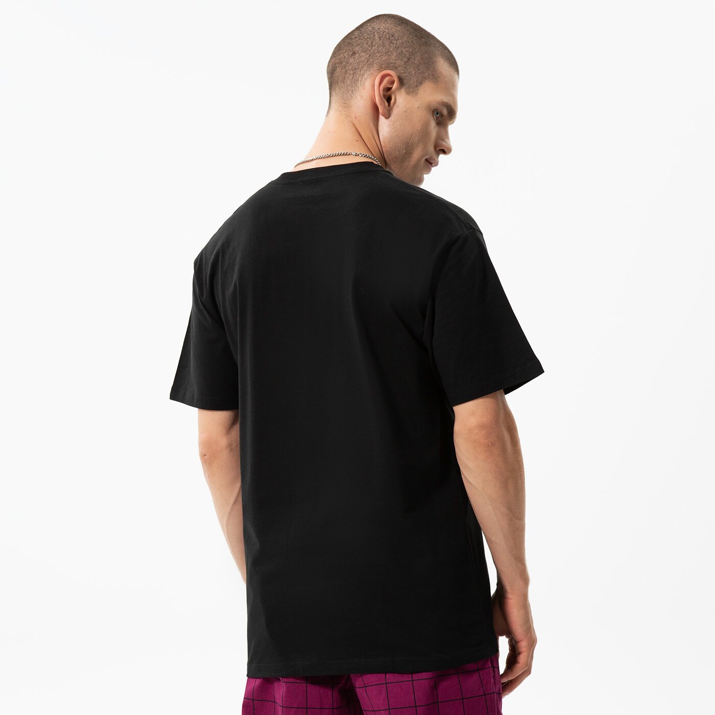 Мъжка тениска VANS ТЕНИСКА CHECKERBOARD RESEARCH TEE vn0a7s6pblk1 цвят черен