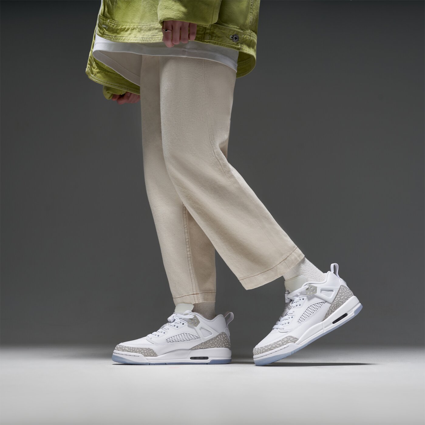 Детски маратонки JORDAN SPIZIKE LOW  fq3950-103 цвят бял