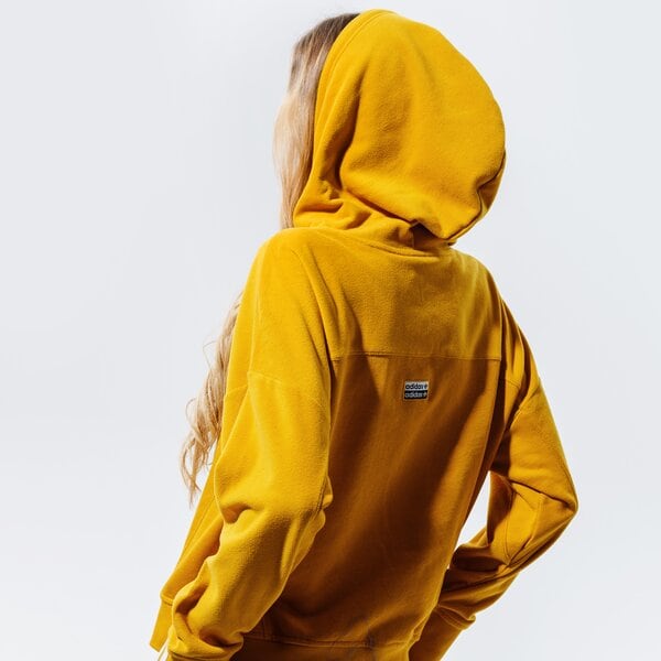 Дамски суичър ADIDAS СУИТЧЪР С КАЧУЛКА HOODIE gd3896 цвят горчица