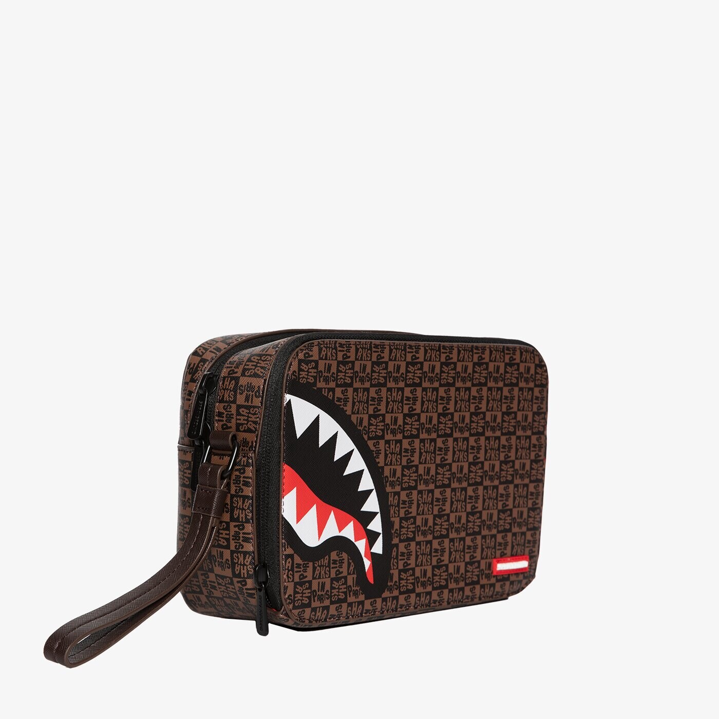 Дамски сак SPRAYGROUND ЧАНТА SHARKS IN PARIS CHECK 910b4959nsz цвят кафяв