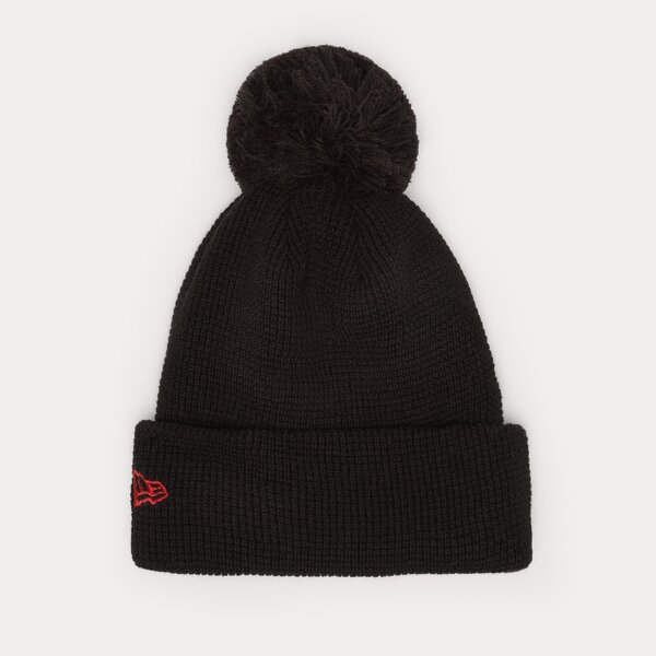 Мъжка зимна шапка NEW ERA ШАПКА POP BOBBLE BEANIE BULLS CHICAGO BULLS BLK 60285007 цвят черен