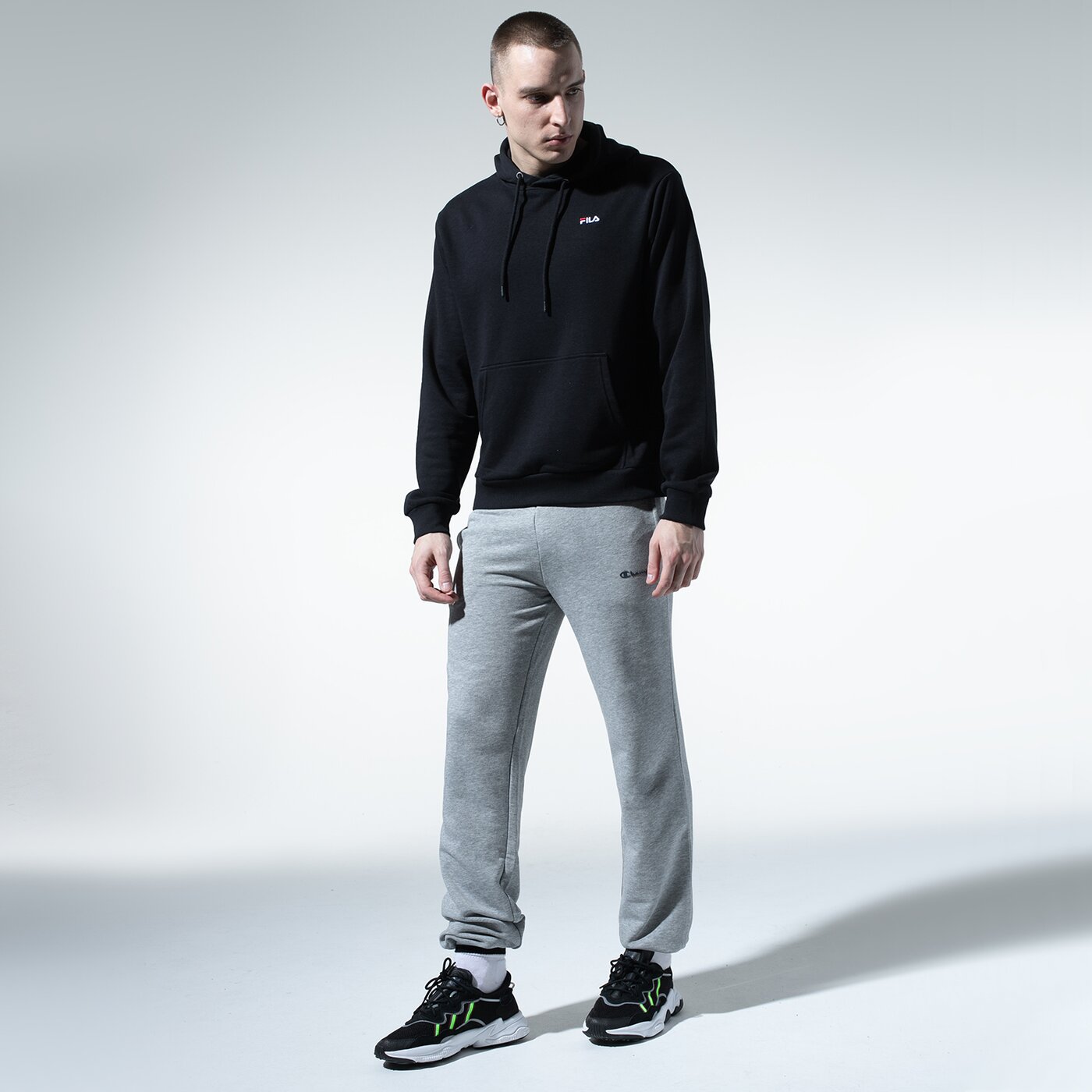 Мъжки панталони CHAMPION ПАНТАЛОНИ BASIC CUFF PANTS 214538em006 цвят сив