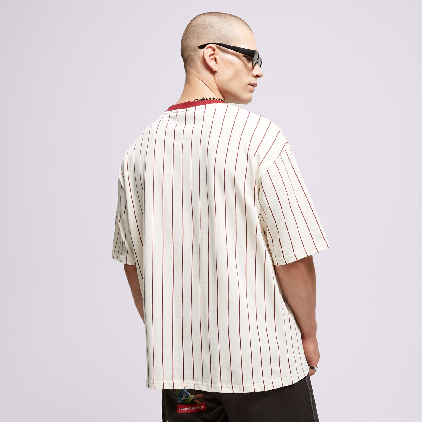 Мъжка тениска NEW ERA ТЕНИСКА NE PINSTRIPE OS NONE 60416429 цвят бял