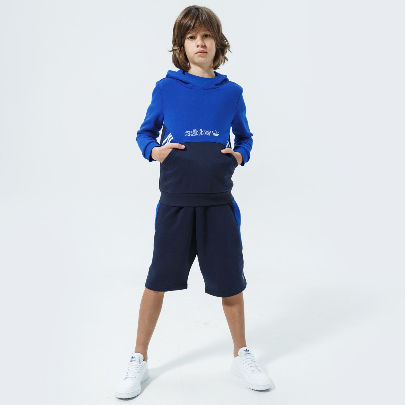 Детски суичър ADIDAS СУИТЧЪР С КАЧУЛКА HOODIE MM gn2384 цвят син