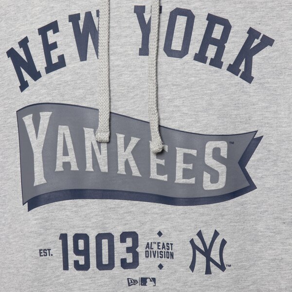 Мъжки суичър NEW ERA СУИТЧЪР С КАЧУЛКА MLB PENNANT NYY NEW YORK YANKEES 60596192 цвят сив