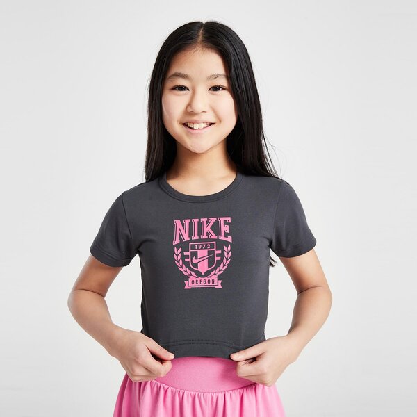 Детска тениска NIKE ТЕНИСКА G NSW TREND BABY TEE GIRL fv5308-060 цвят сив