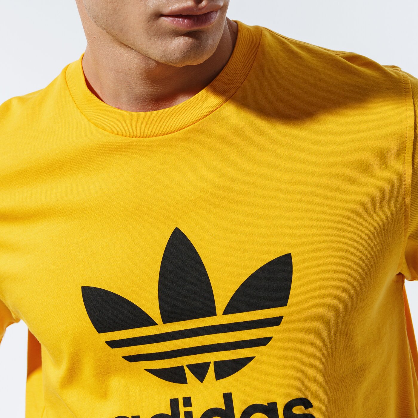 Мъжка тениска ADIDAS ТЕНИСКА TREFOIL ТЕНИСКА gd9913 цвят жълт