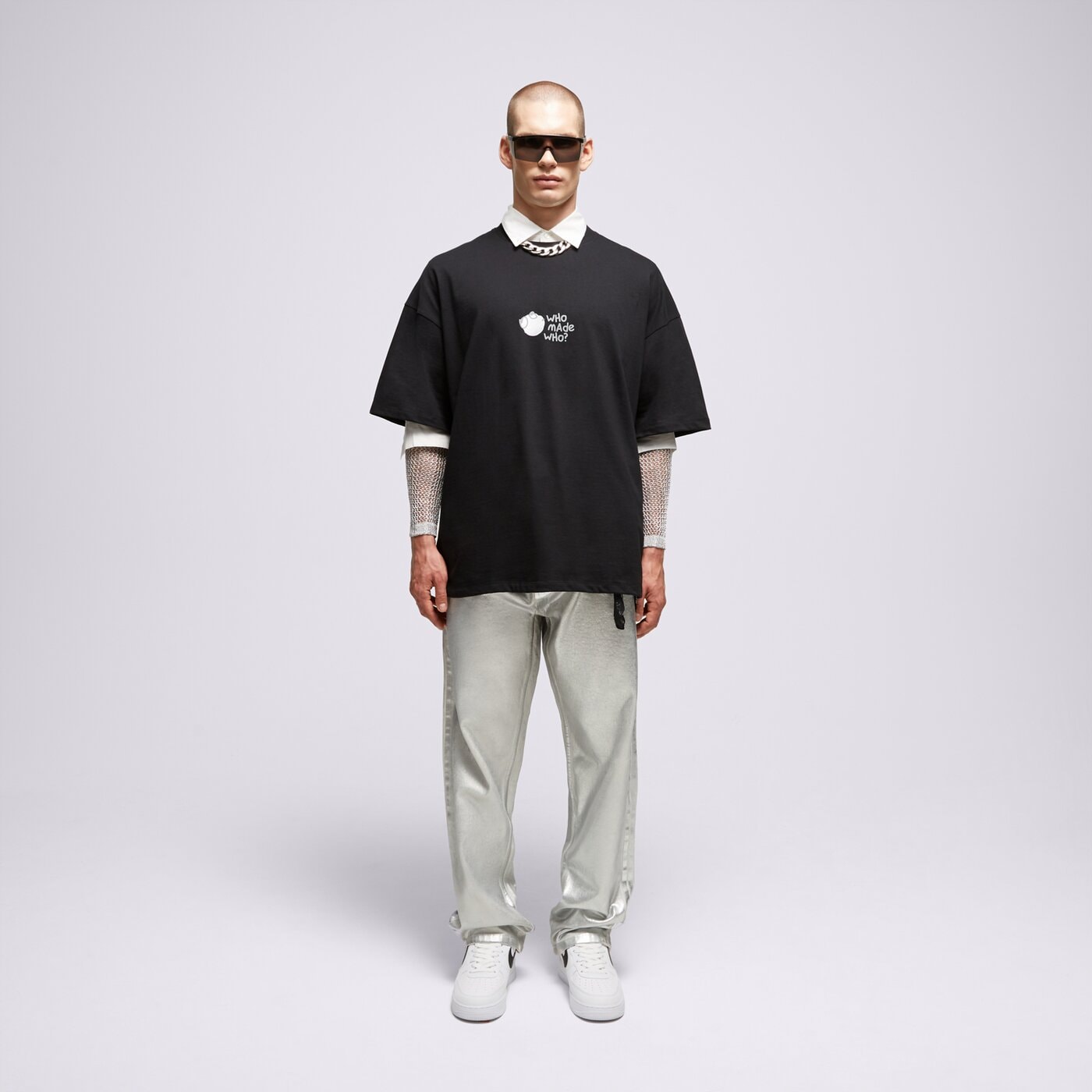 Мъжка тениска S.NOW JOB SIZEER ТЕНИСКА “WHO MADE WHO” BLACK si123tsu50002 цвят черен