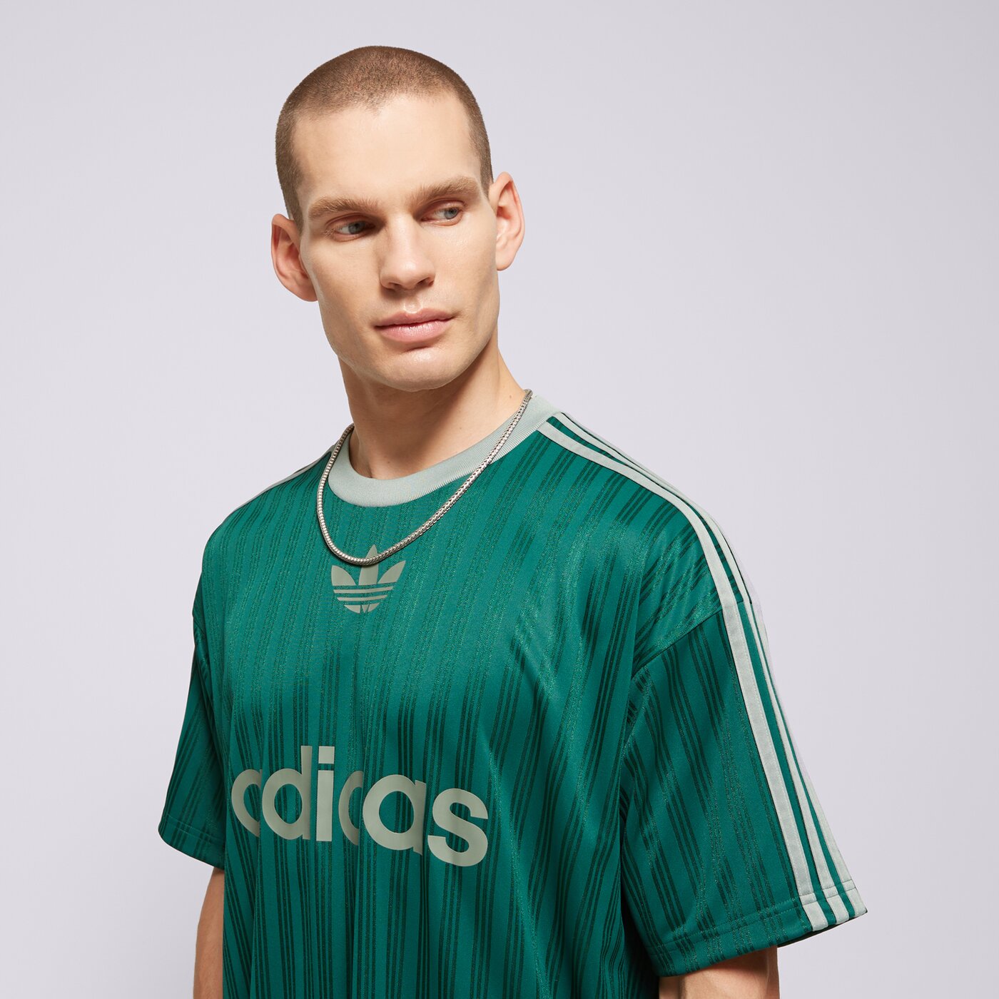 Мъжка тениска ADIDAS ТЕНИСКА ADICOLOR POLY T jp1028 цвят зелен