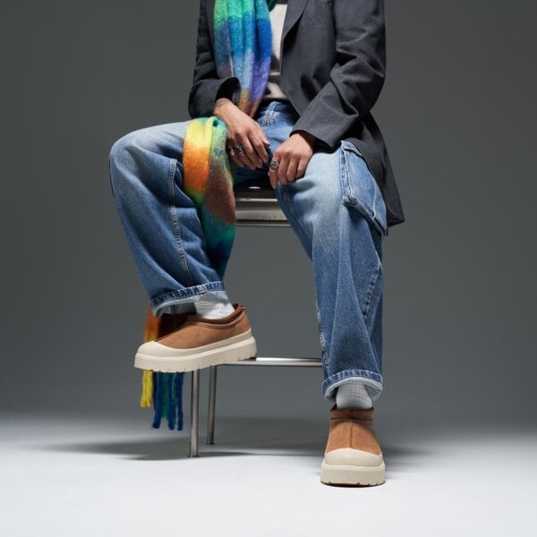 Мъжки зимни обувки UGG M TASMAN WEATHER HYBRID 1144096-cwtc цвят кафяв