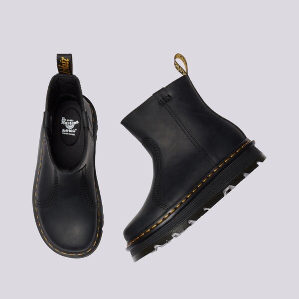 Дамски боти DR.MARTENS ZEBZAG RIGGER BOOT WARM LINED 42662001 цвят черен