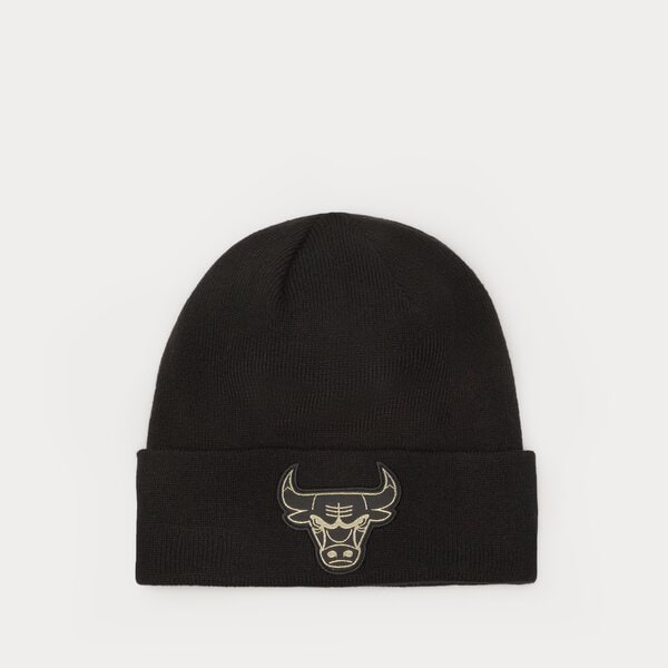 Мъжка зимна шапка NEW ERA ШАПКА BADGE BEANIE BULLS CHICAGO BULLS 60364359 цвят черен