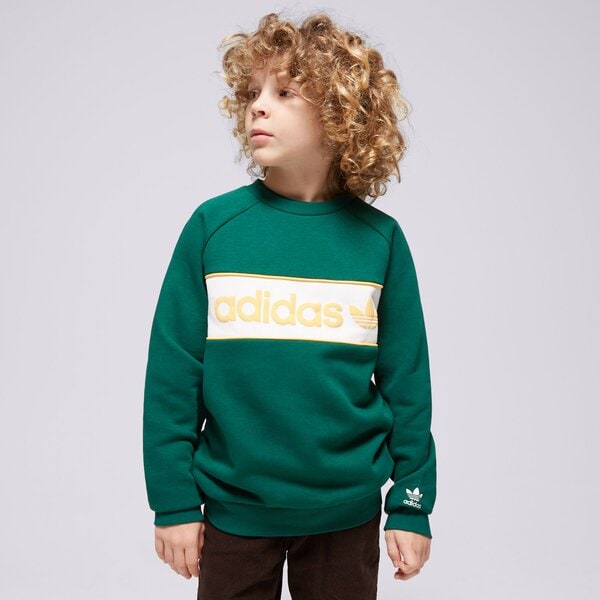 Детски суичър ADIDAS СУИТЧЪР CREW BOY ip2649 цвят зелен